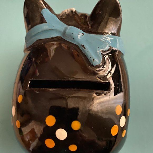 RELCO CREATION PIGGY BANK Made in Japan Mini brown redware ceramic - Picture 4 of 7